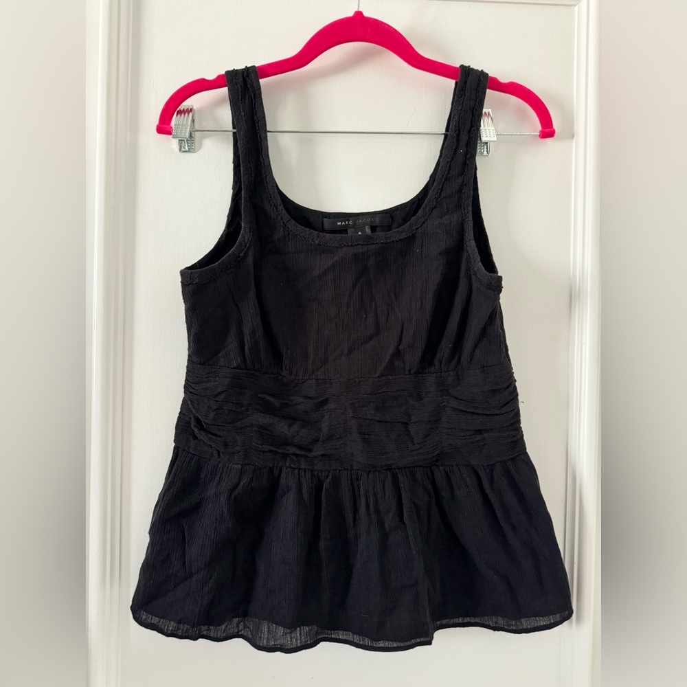 Marc Jacobs Peplum side zip sleeveless top